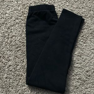 plain black leggings